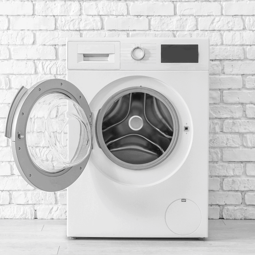 Washing Machine With Open Lid