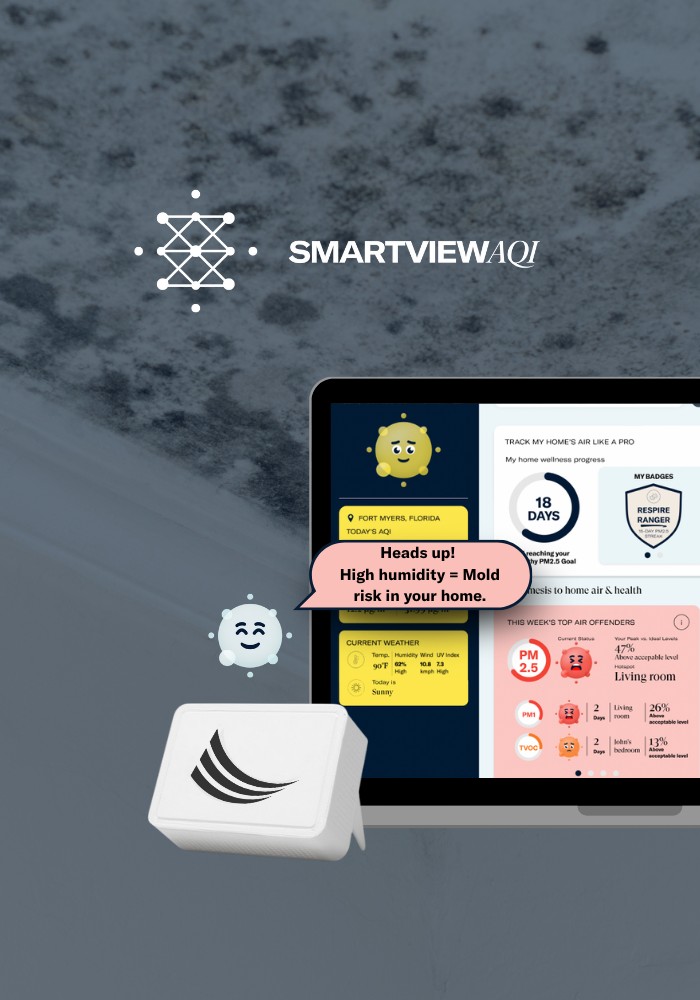 track mold exposure in real time with enviroklenz smartview aqi
