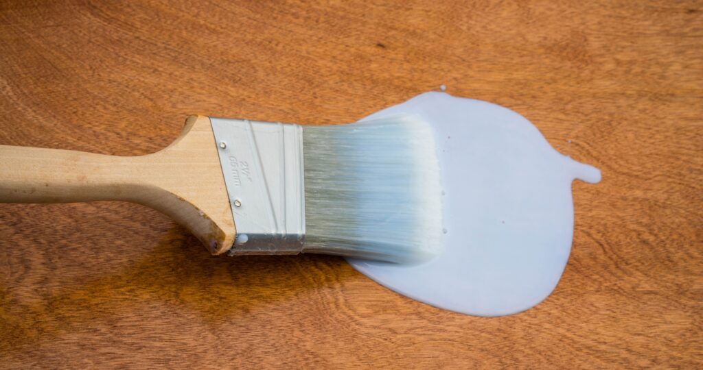 Painting in a home that results in polyurethane fumes