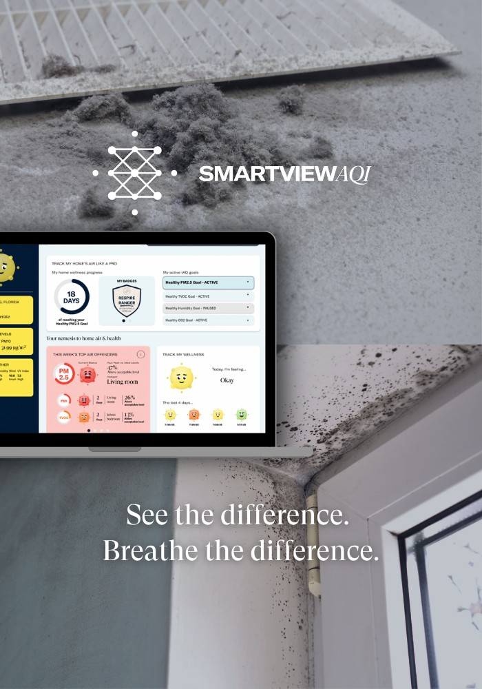 know the different between dust and mold with enviroklenz smartview aqi