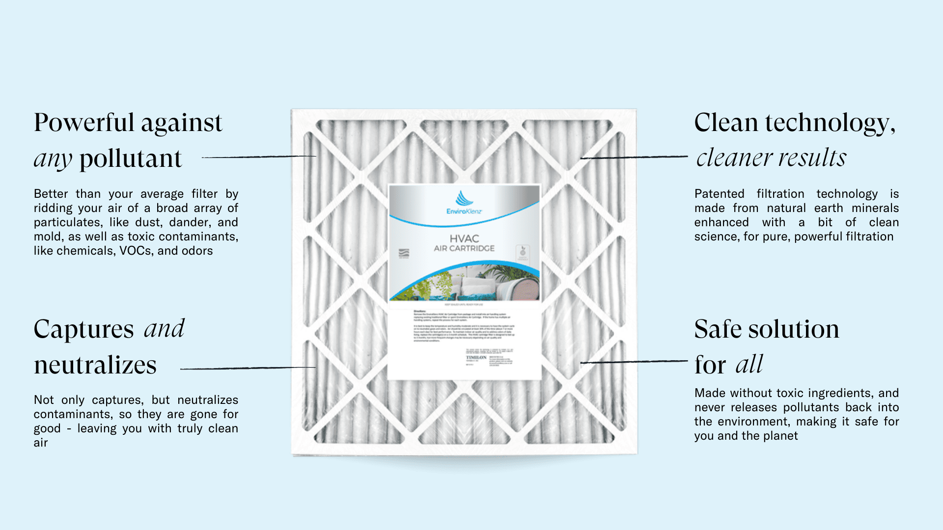 EnviroKlenz HVAC filter