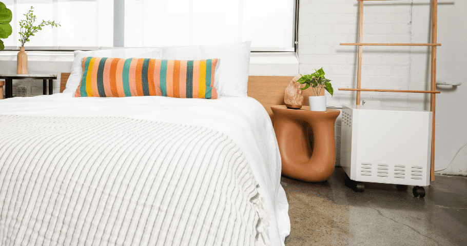 By reducing the number of pollutants and allergens in the air, an air purifier can help improve sleep quality and promote a more restful night's sleep.