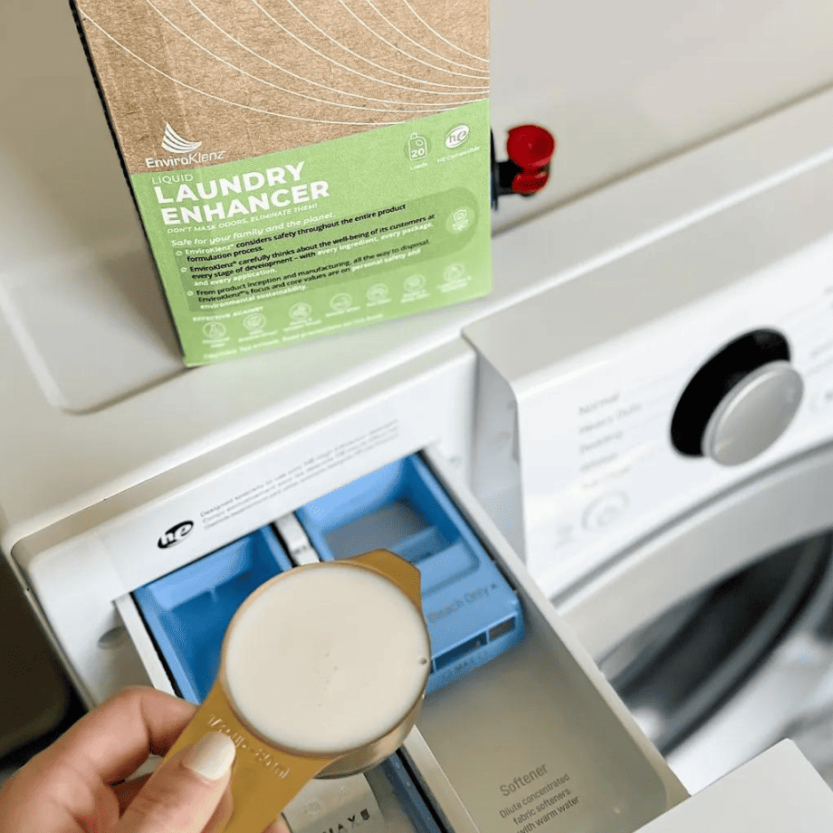 EnviroKlenz Laundry Enhancer Liquid into your washer