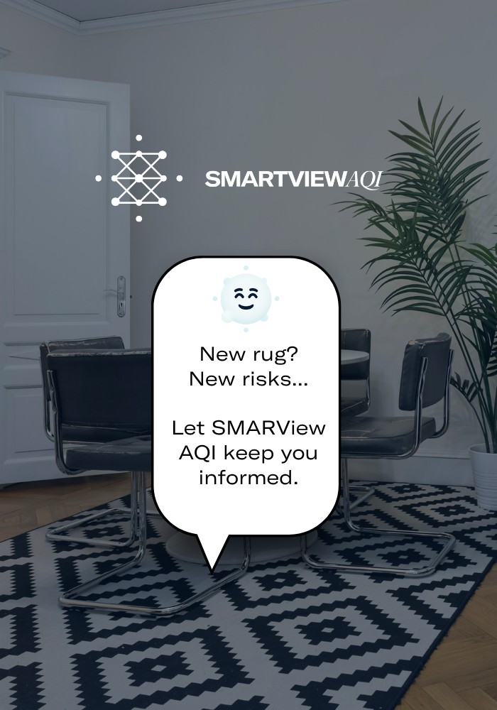track chemical off-gassing and vocs with enviroklenz smartview aqi