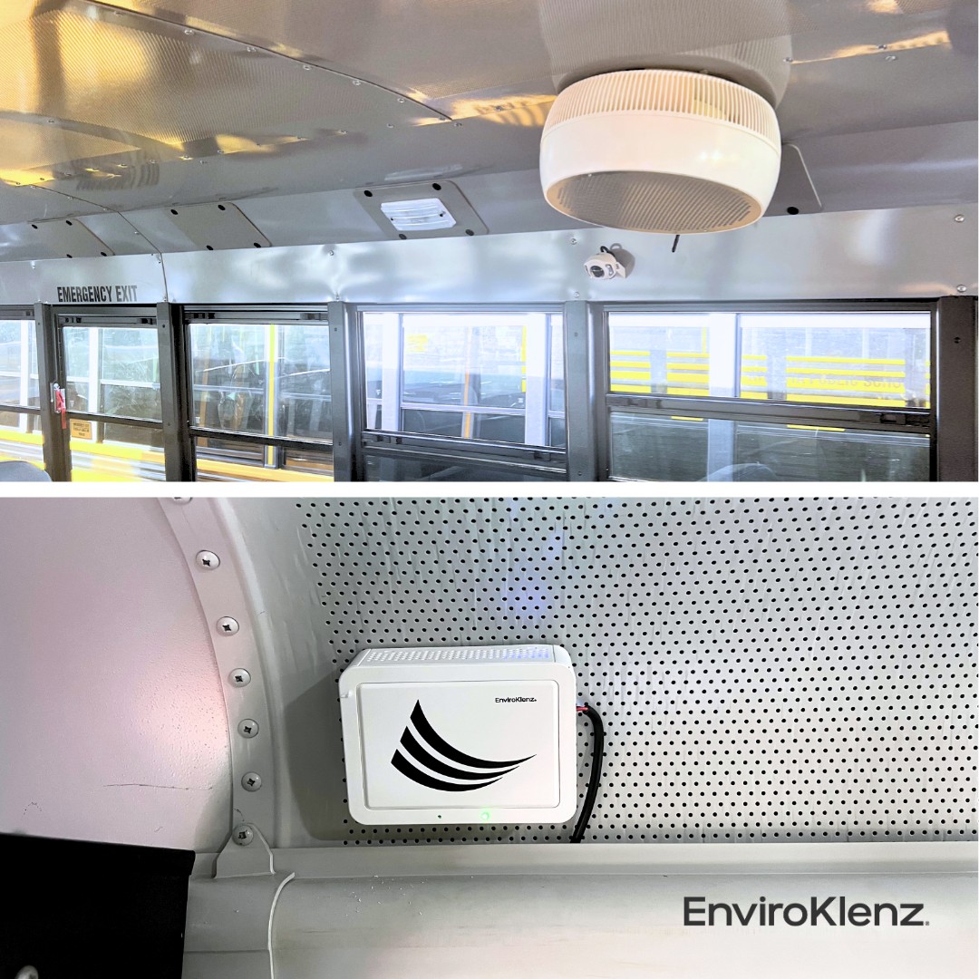 EnviroKlenz SMARTView AQI changes health & safety for school bus rides